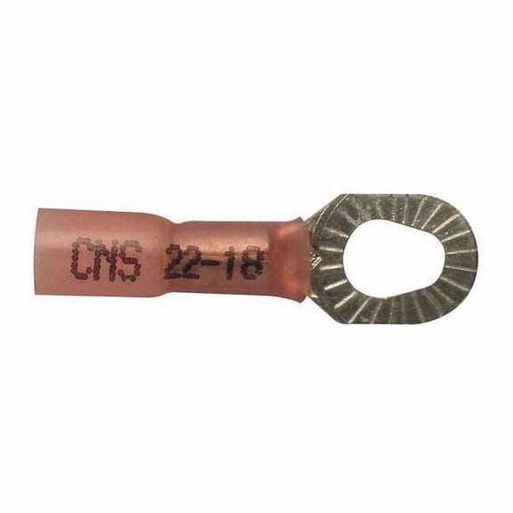 Velvac Ring Terminal,Red,22 AWG,18 AWG,PK10 3111M