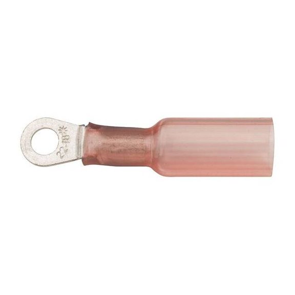 Velvac Ring Terminal,Red,22 AWG,18 AWG,PK10 37112