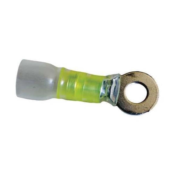 Velvac Ring Terminal,Yellow,12 AWG,10 AWG,PK10 30416