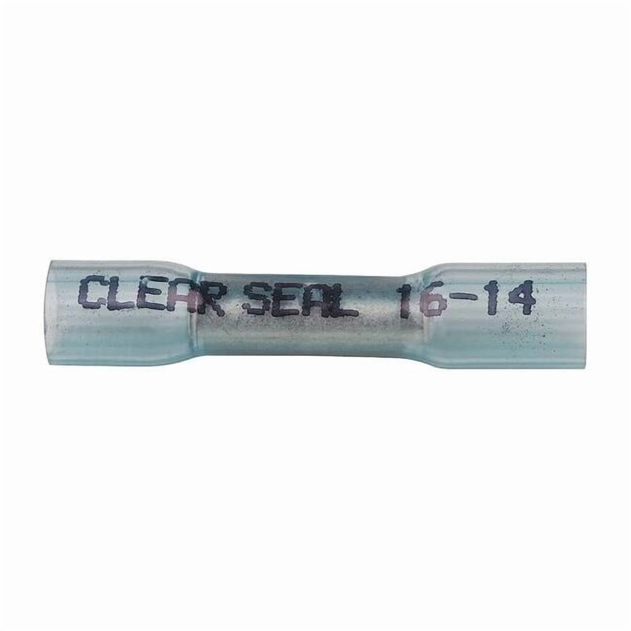 Butt Splice Wire Connector, 14 AWG Max, Blue, Nylon Insulation, 600 V, 50 PK 37330-P50