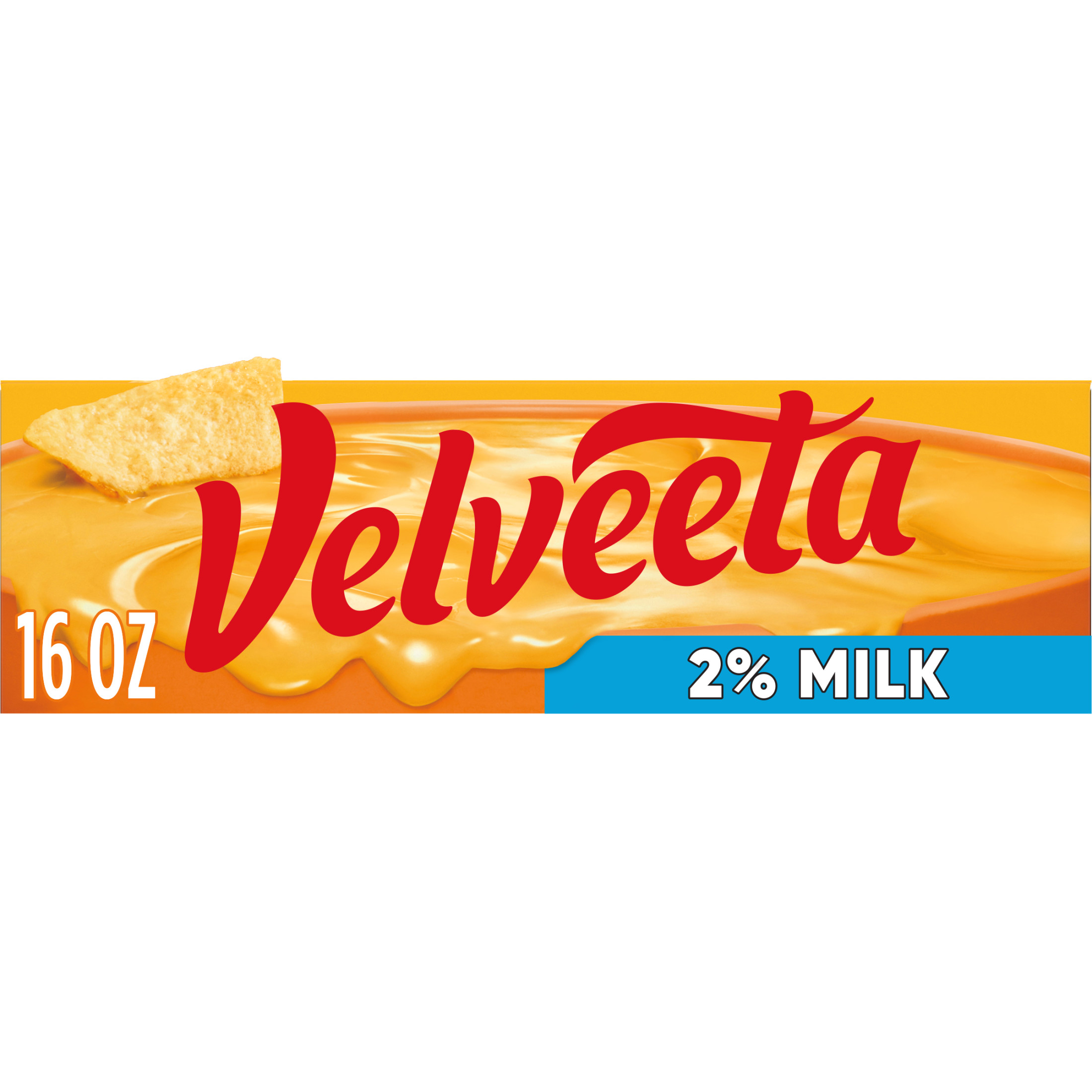 Velveeta 2% Milk Reduced Fat Melting Cheese Dip & Sauce with 25% Less Fat, 16 oz Block - image 1 of 14