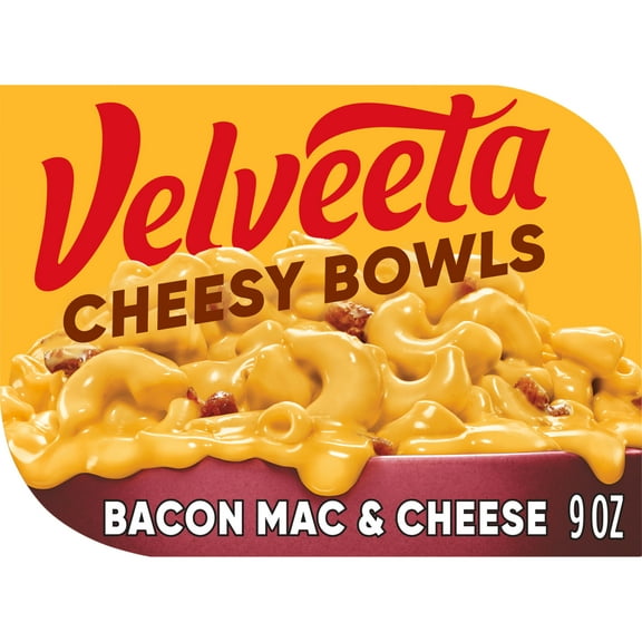 Velveeta Cheesy Bowls Bacon Mac & Cheese Microwave Meal, 9 oz Tray