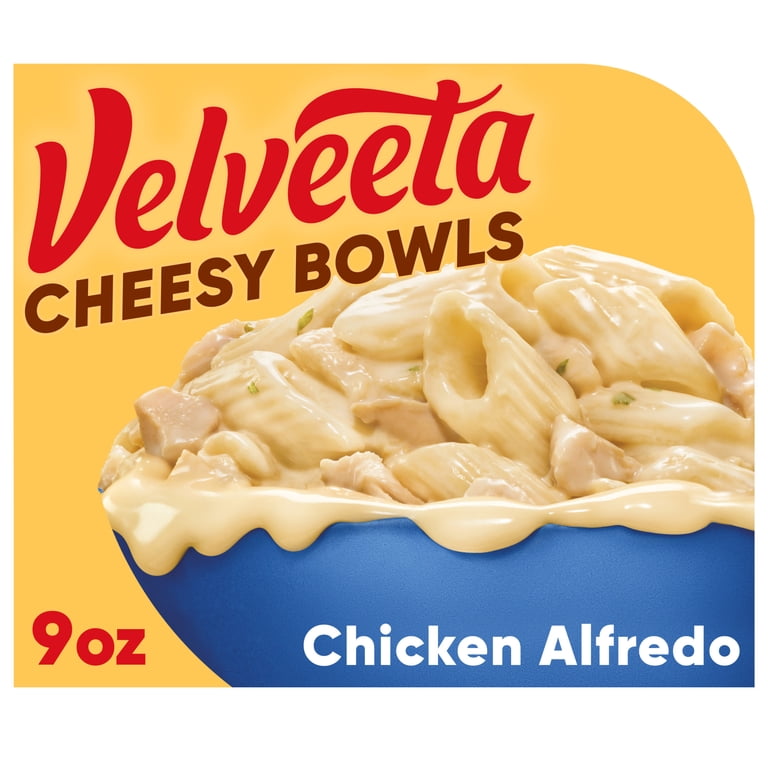 Velveeta Cheesy Bowls Chicken Alfredo Microwave Meal 9 oz Tray