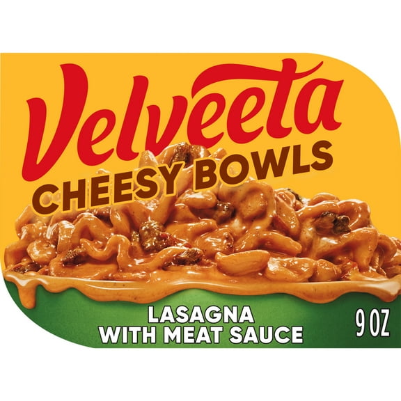 Velveeta Cheesy Bowls Lasagna with Meat Sauce Microwave Meal, 9 oz Tray