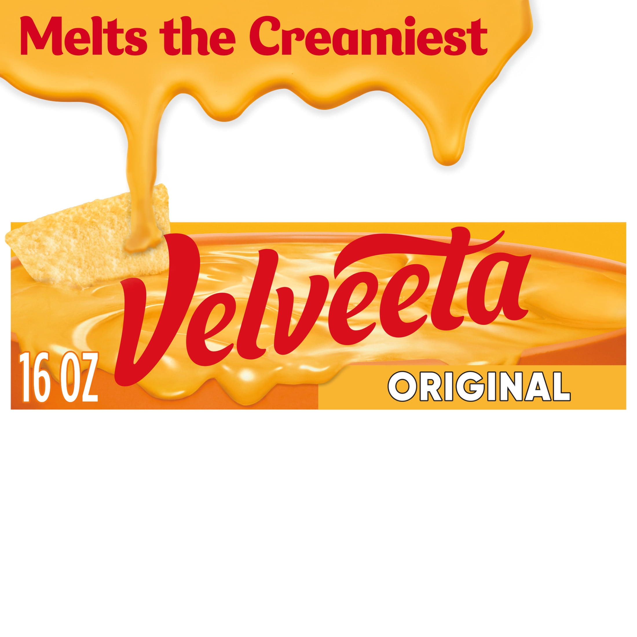 Velveeta Original Melting Cheese Dip & Sauce, 16 Oz Block
