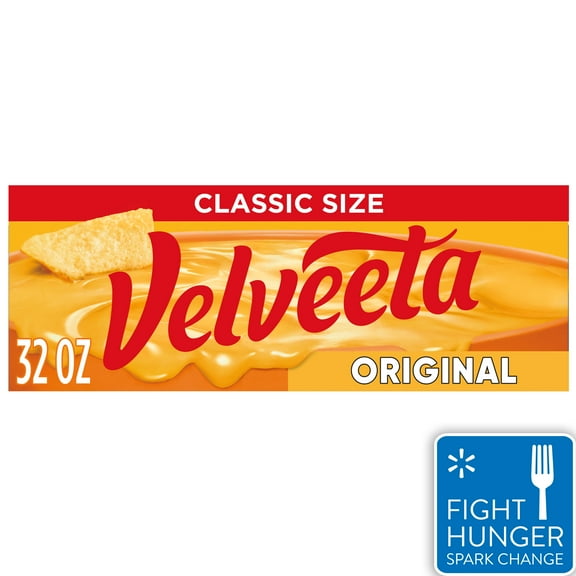 Velveeta Original Melting Cheese Dip & Sauce (Classic Size), 32 oz Block
