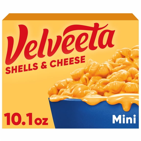 Velveeta Mini Shells and Cheese Mac and Cheese, 1 Box, for Easy Dinner or Dinner Sides, Original Flavor, Made with Real Cheese, 10.1 oz