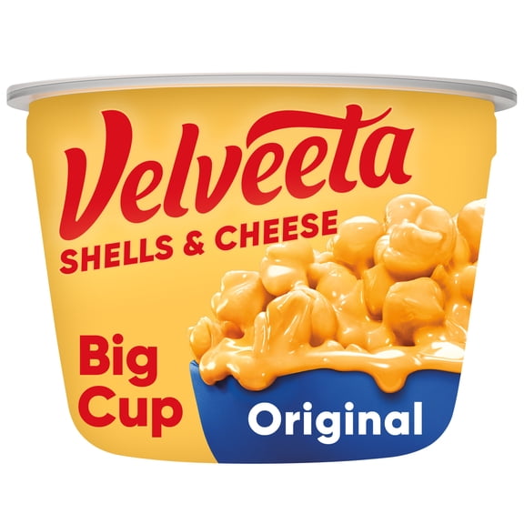Velveeta Shells and Cheese Mac and Cheese, 1 Big Cup, for Easy Dinner or Dinner Sides, Original Flavor, 5 oz