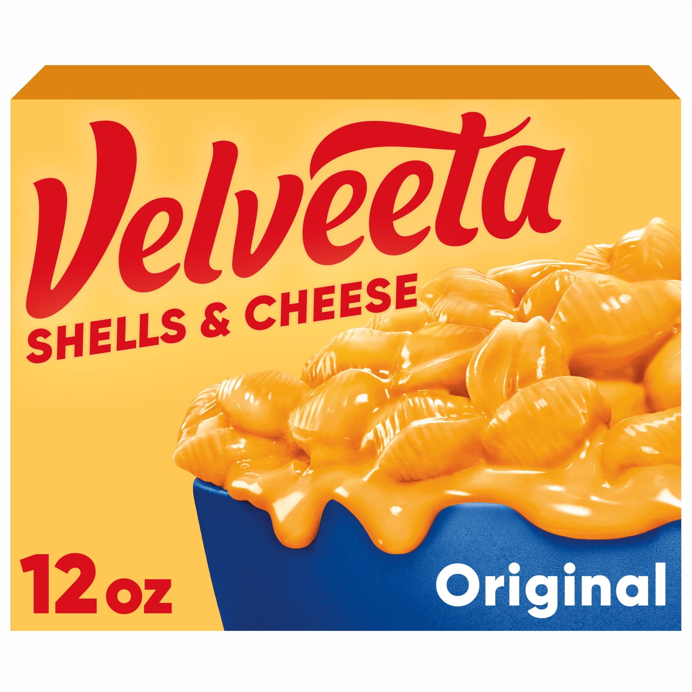 Velveeta Shells and Cheese Mac and Cheese, 1 Box, for Easy Dinner or Dinner Sides, Original Flavor, Made with Real Cheese, 12 oz
