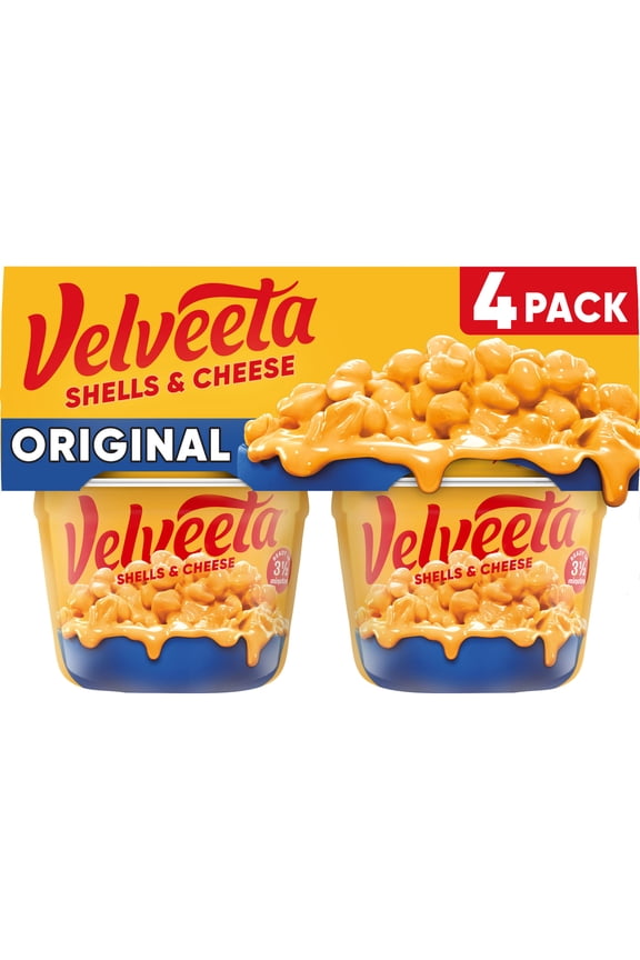 Shells and Cheese Mac and Cheese, 4 Cups, for Easy Snack or Dinner Side, Original Flavor, 2.39 oz