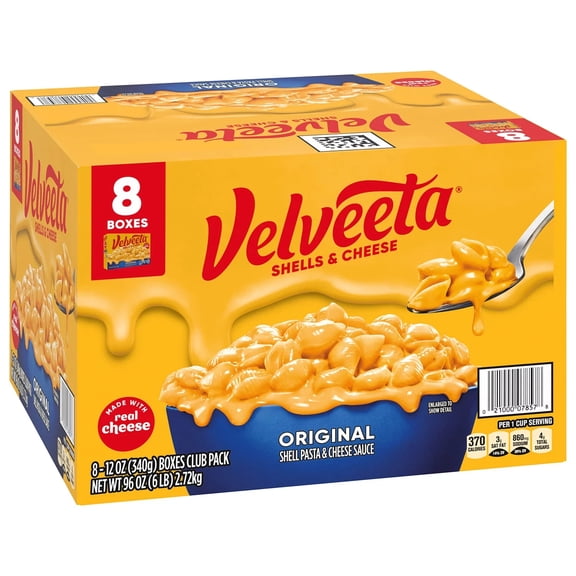 Velveeta Shells and Cheese Original Mac and Cheese Meal 12 oz., 8 ct.