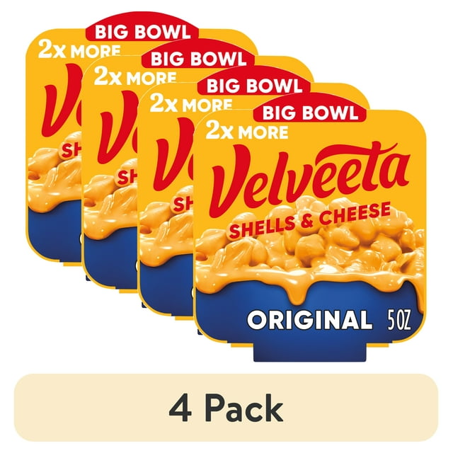 (4 pack) Velveeta Shells and Cheese Original Macaroni and Cheese Cups