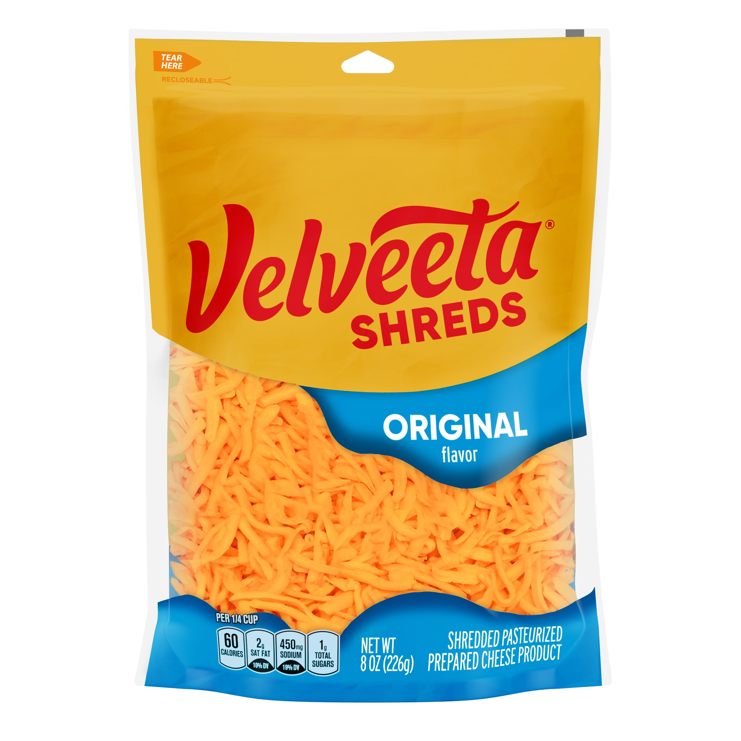 Velveeta Shreds Original Flavored Shredded Cheese, 8 oz Bag