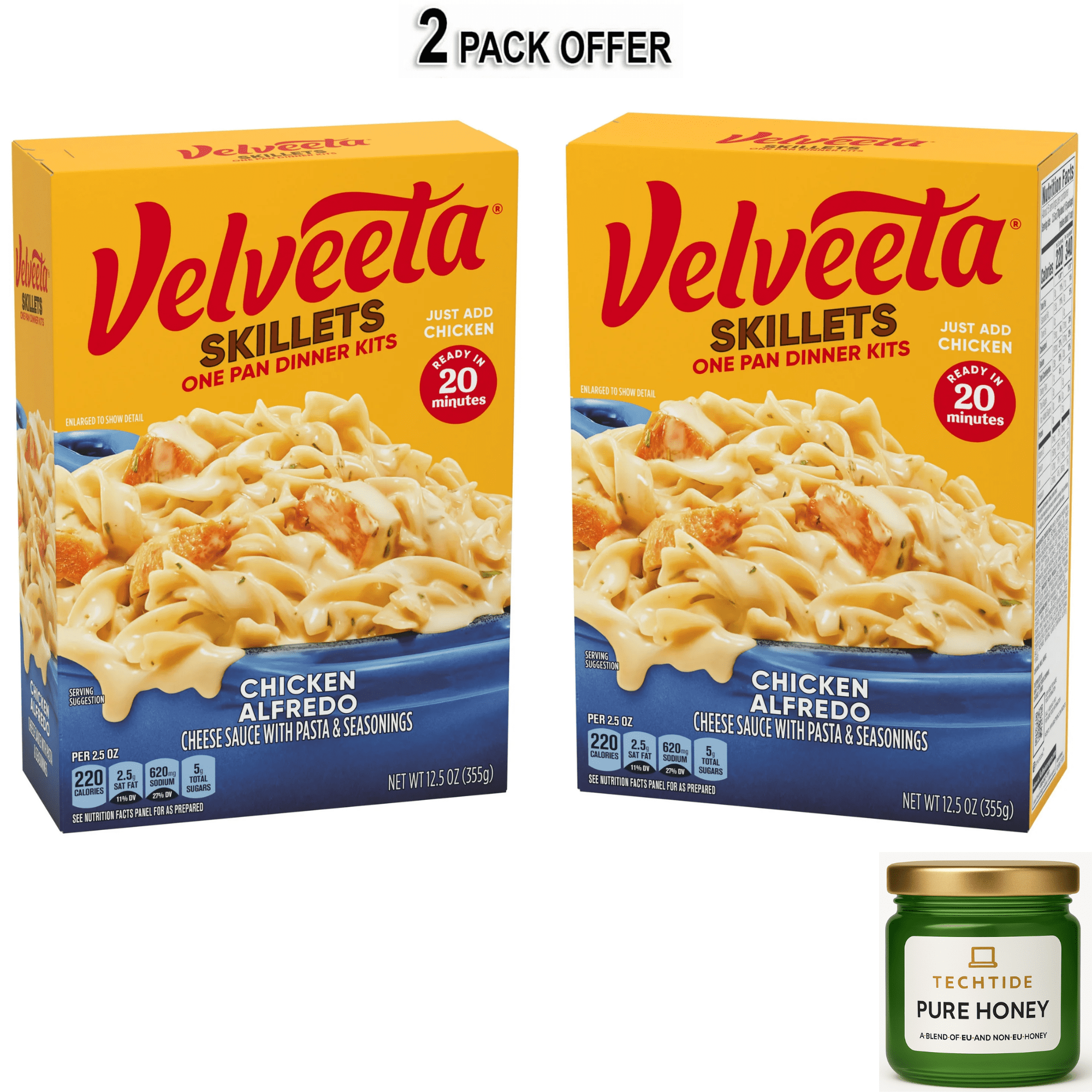 Velveeta Skillets Chicken Alfredo One Pan Dinner Kit, 12.5 oz