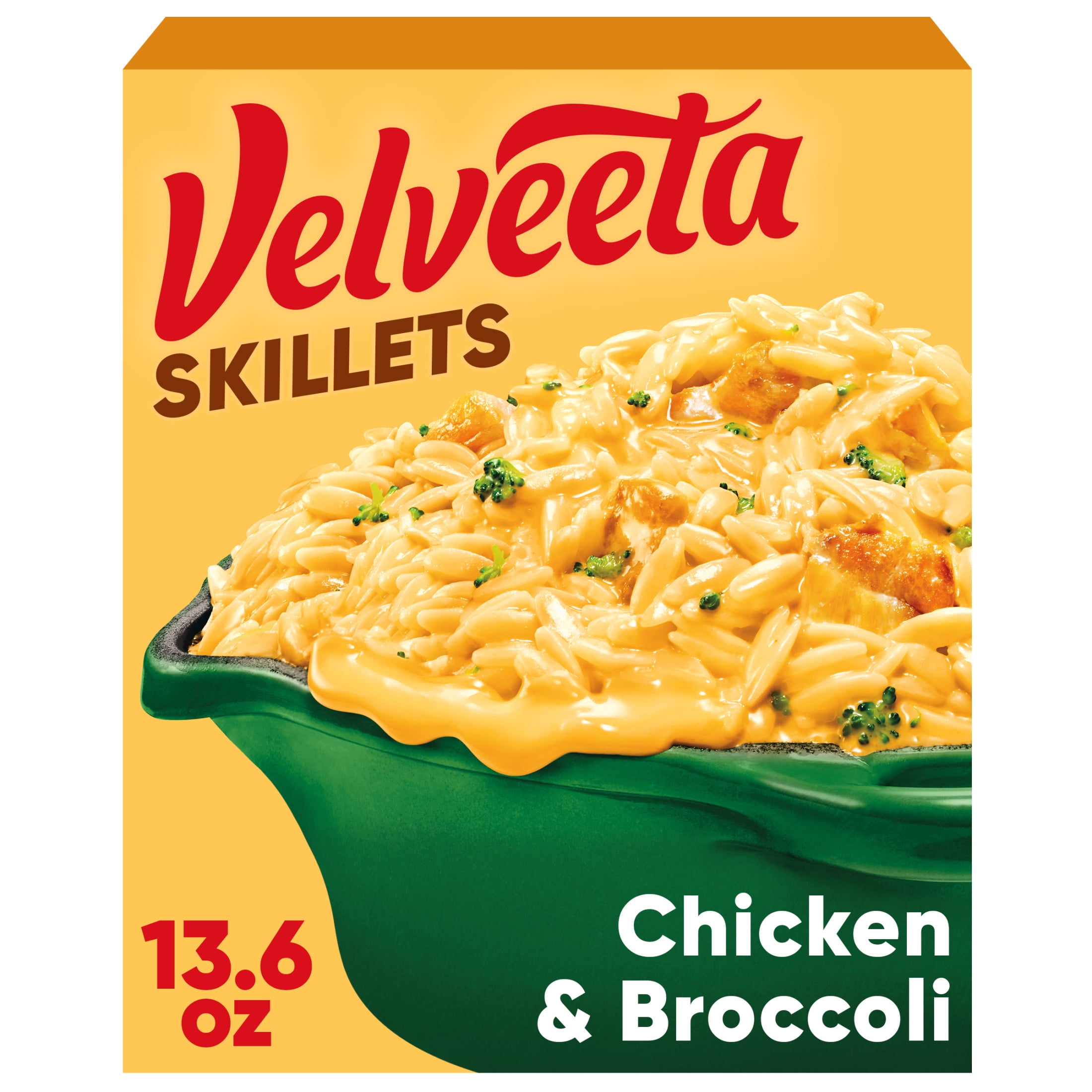Velveeta Skillets Chicken Pasta Kit, 13.6 oz, with Broccoli & Orzo