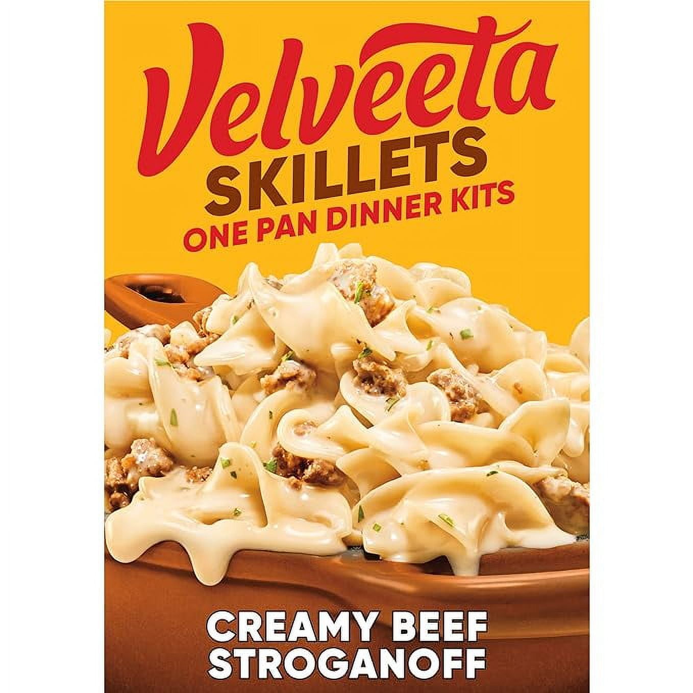 Velveeta Skillets Creamy Beef Stroganoff One Pan Dinner Kit with Cheese