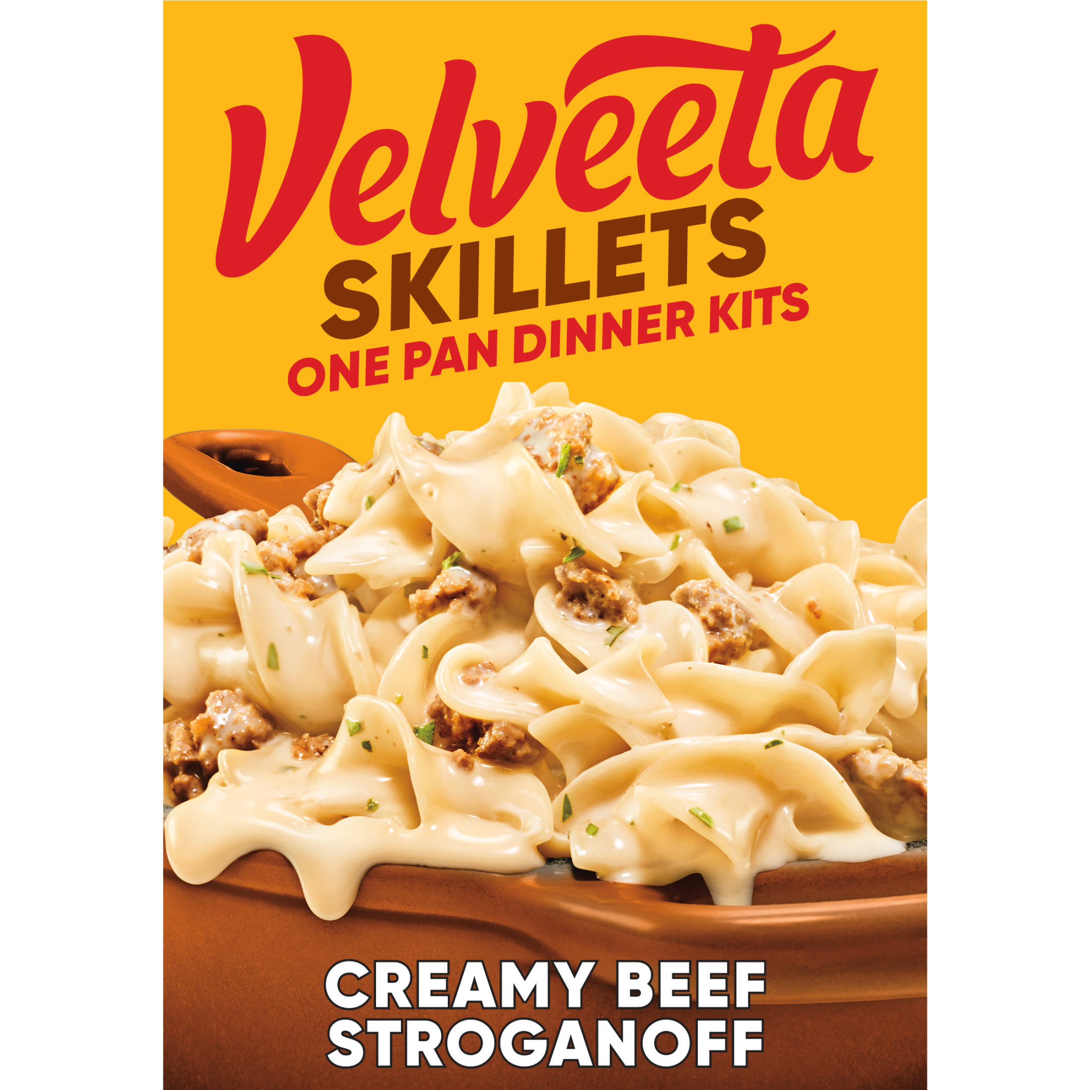 Velveeta Skillets Creamy Beef Stroganoff Pasta Dinner Kit, 11.6 oz Box - image 1 of 13