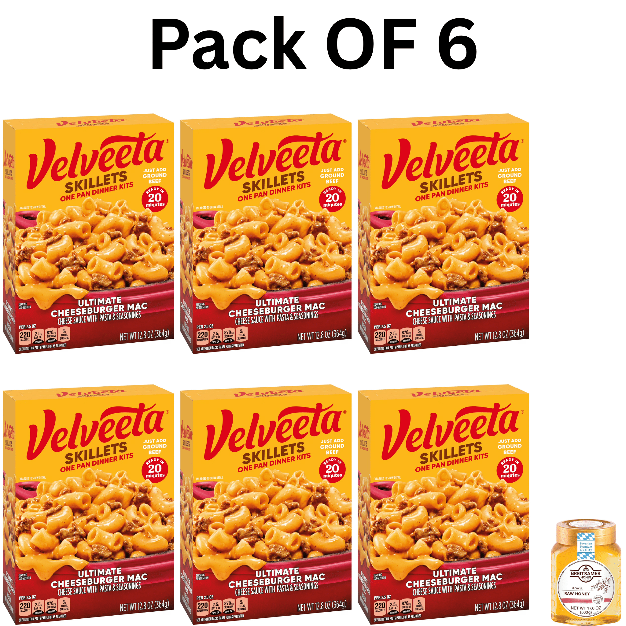 Velveeta Skillets Ultimate Cheeseburger Mac One Pan Dinner Kit, 12.8 oz