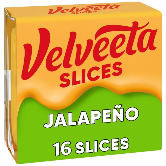 Velveeta Slices Jalapeno Cheese, 16 Ct Pk, Refrigerated