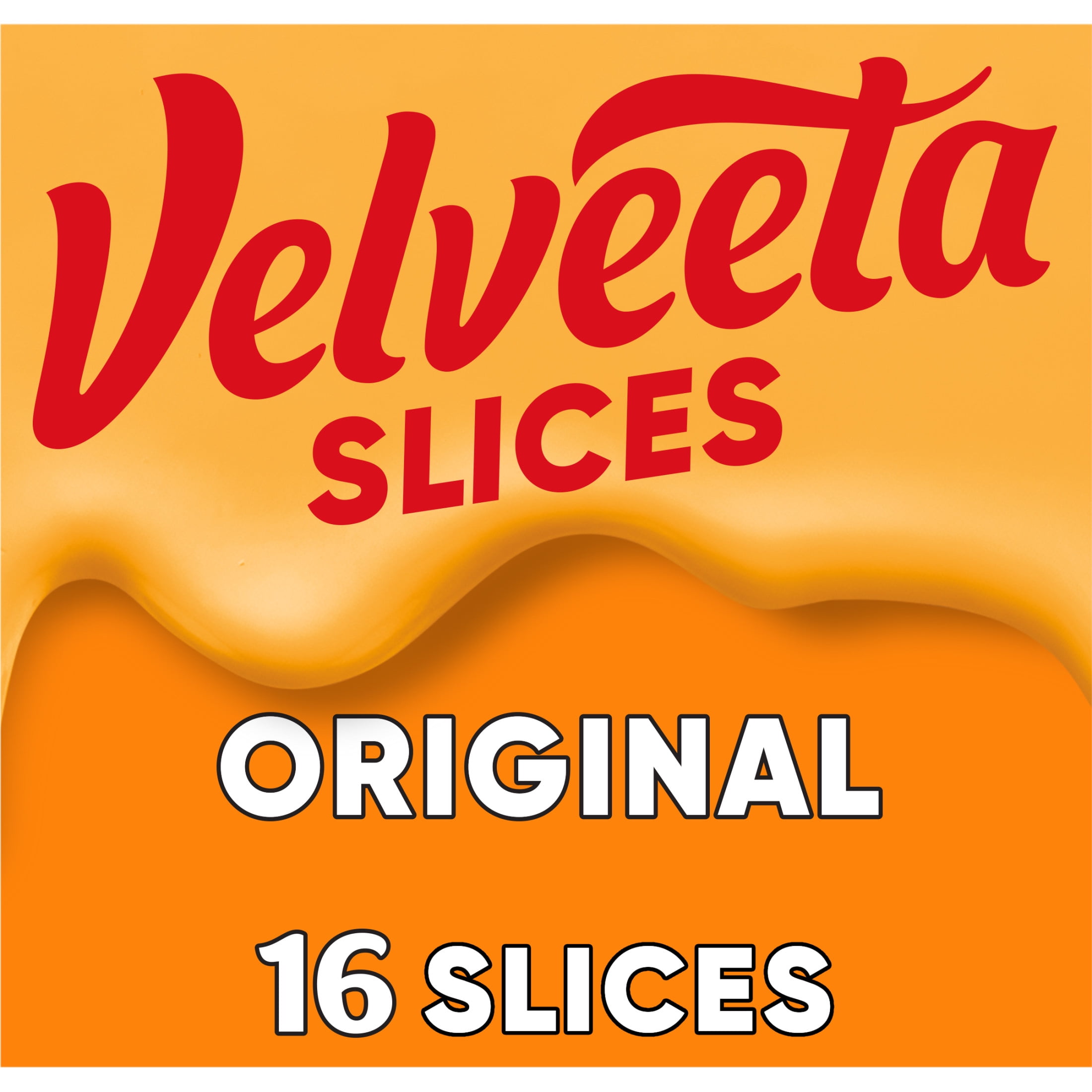 Velveeta Slices Original Cheese, 16 Count (Refrigerated)