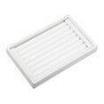 thumbnail image 1 of Velvet 7 Slots Jewelry Trays Stackable Tray Box Showcase for Rings Earrings Studs White, 1 of 8