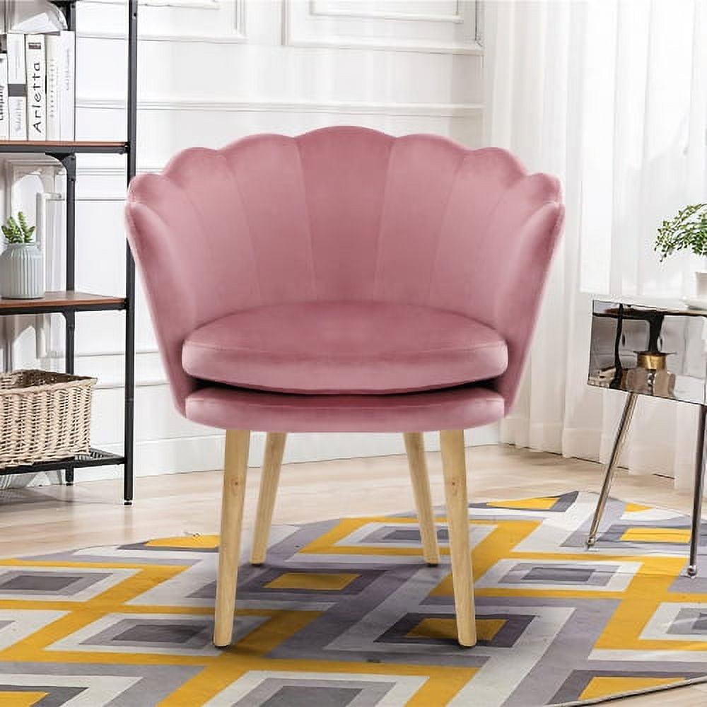 Pink shell armchair hot sale