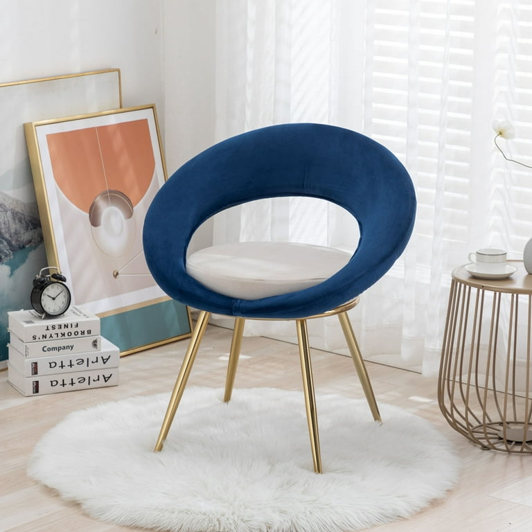 Velvet Accent Chair Upholstered Modern Single Sofa Side Chair