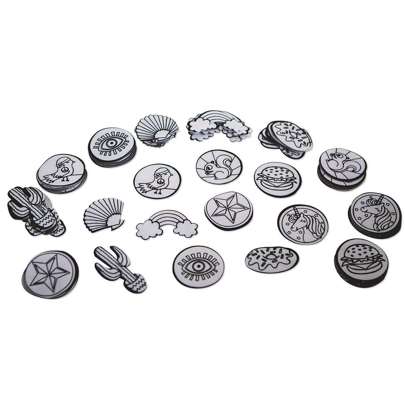Velvet Art Iron-On Patches to Color (Pack of 100)
