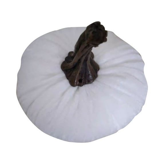 Velvet Artificial Pumpkins Set Velvet Fabric Decoration Pumpkins Lifelike Harvest Pumpkins for Halloween Fall Harvest Festival, Thanksgiving Decoration