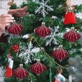 thumbnail image 1 of Velvet Balls Ornaments with Sparkling Chain Christmas Ornaments Flocked Plastic Balls Shatterproof Xmas Tree Ball for Christmas Decoration Hanging Ornaments for Wedding Party Holiday Decor, 1 of 6
