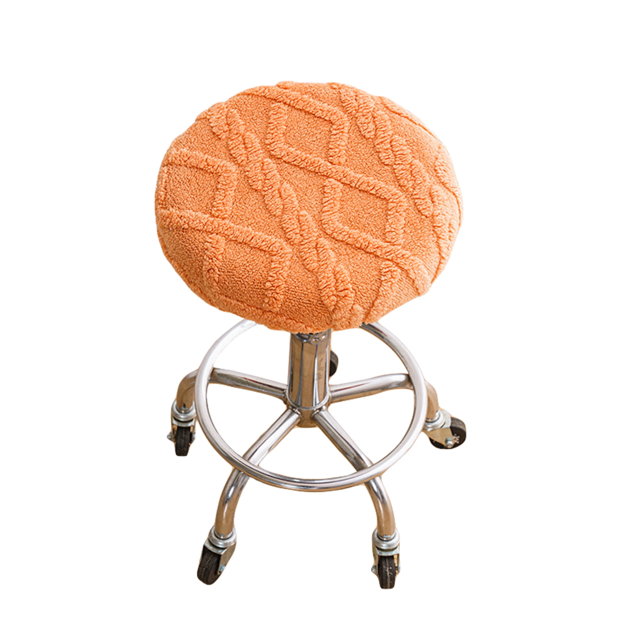 Velvet Bar Stool Covers Elastic AntiSlip Round Stool Cushion Covers