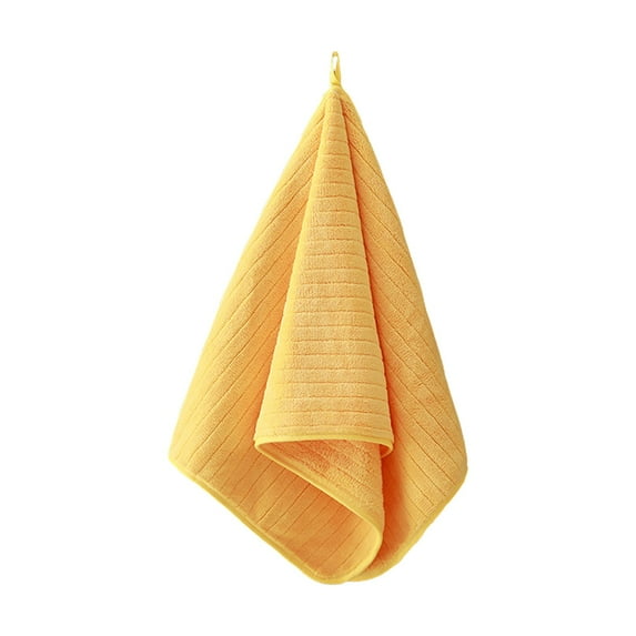 Velvet Bath Towel, Extra Large Absorbent Quick-Dry Hair Towel, Striped Soft Combed Yarn Bath Sheet, Lint-Free for Home Travel Gym Beach, 75x35cm