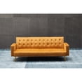 thumbnail image 1 of Velvet Bed Ginger, Golden Metal Legs, 3, Comfortable In Compact Space Space Small Area, 1 of 5