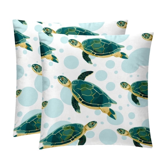 Velvet Bed Pillow Set - 2 Decorative Throw Pillow Inserts with Unique Patterns - Available in 16x16, 18x18, and 20x20 Inches for Any Occasion - Decorative Pillows, Bed Pillow
