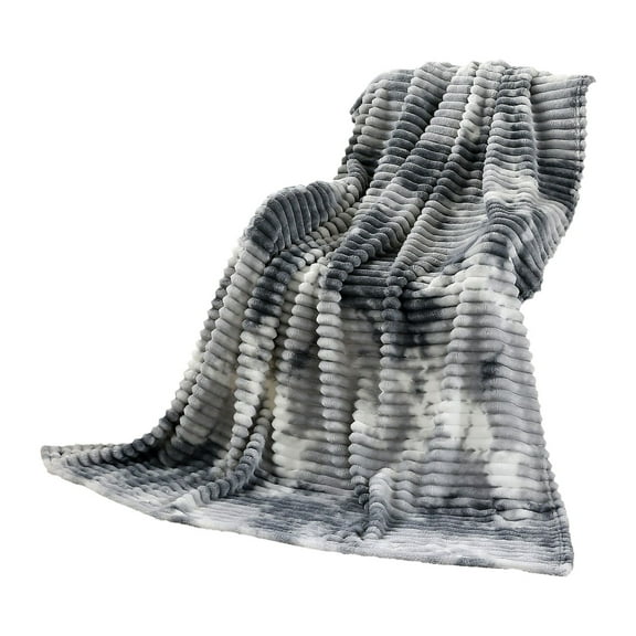 Velvet Blanket, Throw Blanket - Loetky Oversized Blue Blanket, Thick Winter Nap Cover for Bed - 39.37*59.05 In