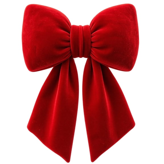 Velvet Bow Christmas Ornaments Holiday Ribbon Knot Decorations for Xmas Tree Indoor Home Festive Party Wreath Garland Embellishment A0940