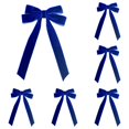 thumbnail image 1 of Velvet Bow Hair Clips, 8.66-Inch Long Tail Ribbon Barrettes for Girls and Women, Large Hair Bows for Ponytails, School, Parties, Weddings and Winter Styling, 1 of 7