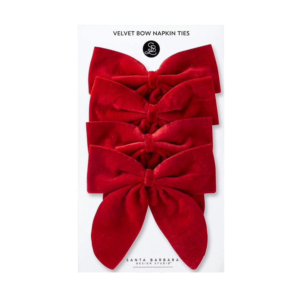 Santa Barbara Design Studio Velvet Napkin Ties - Thumbnail 5