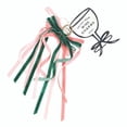 thumbnail image 1 of Velvet Bow Wine Charms, Markers for Wine Glasses, Set of 6 Charms, Mahjong T0200, 1 of 3