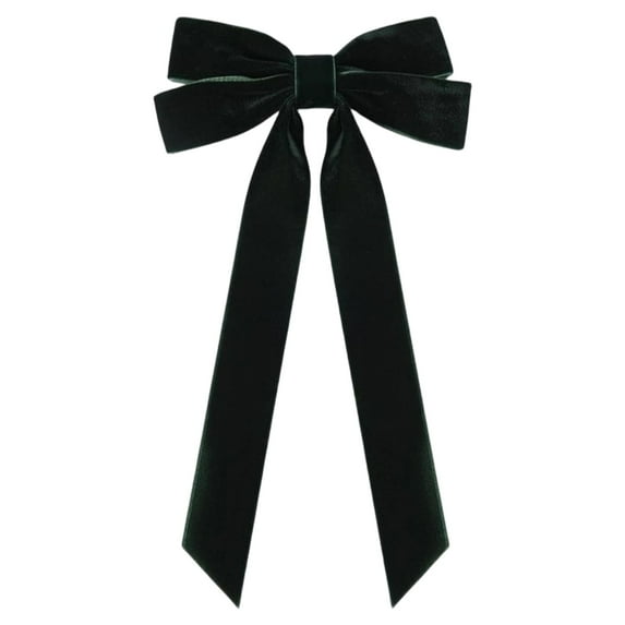 Velvet Bows Christmas Decorations - 26x13x2.5cm Vintage Ribbon Bow for Xmas Tree Topper Wreath Garland Fireplace Mantel Staircase Wedding Home Deco