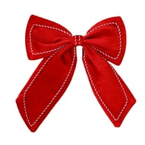 Velvet Bows Christmas Ornaments 13inch Pre-Tied Hunter Green Velvet Ribbon Bows for Christmas Tree, Gift Wrapping, Wreath, Garland, Crafts, Holiday Decor, A, Bow