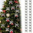 thumbnail image 1 of Velvet Bows For Christmas Tree,24PCS Gray Small Velvet Christmas Bows for Christmas Tree, Twist Tie Bows for Xmas Tree, Wreath, Gift Wrapping, Candy Bags, Home Decor Party Decor, 1 of 9
