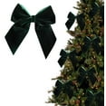 thumbnail image 1 of Velvet Bows for Christmas Tree, Red Velvet Bows, Decorative Flower Garlands Velvet Bows, 12 Pack 5.1x7 Inch Vintage Style with Tie Back for Wreaths Crafts and Gift Packaging, 1 of 8