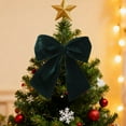 thumbnail image 1 of Velvet Bows For Christmas Tree,Set of 2 Bow Christmas Tree Ornament Elegant Festival Hanging Decoration for Home Party Wedding Holiday Supplies Velvets Bowknot Christmas Craft Decoration(Green), 1 of 6