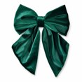 thumbnail image 1 of Velvet Bows Hair Clip Ribbon Accessories Bow for Women With Updo, Elegant Design Wedding Hair Accessory,Dark Green, 1 of 3