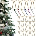 thumbnail image 1 of Velvet Bows Kit for Christmas Decorations 24 Pre-Tied Velvet Bows and 6 Glitter Candy Canes for Tree, Wreath, and Gifts, 1 of 6