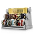 thumbnail image 1 of Velvet Bracelet Holder Display - Gray Bracelet Display Stand for Selling & Displaying - Detachable 3 Tier Jewelry Stand for Sellers, Vendors, 1 of 6