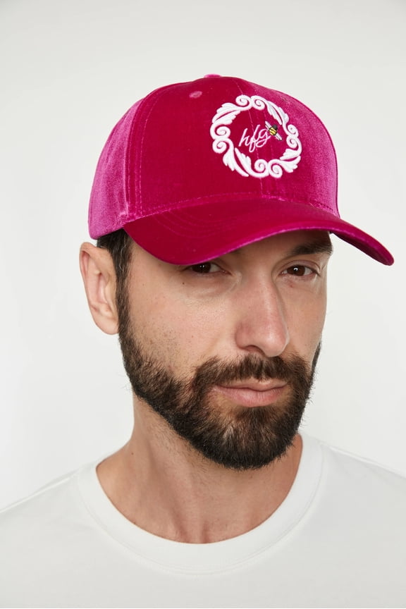 Velvet Buzz Baseball Hat (Magenta)