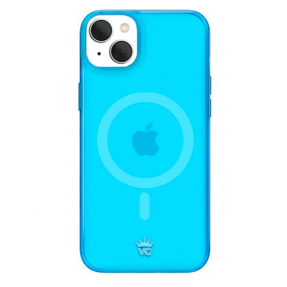 VELVET CAVIAR Neon Blue iPhone 15 Case - Compatible with MagSafe - Clear Protective Phone Cases