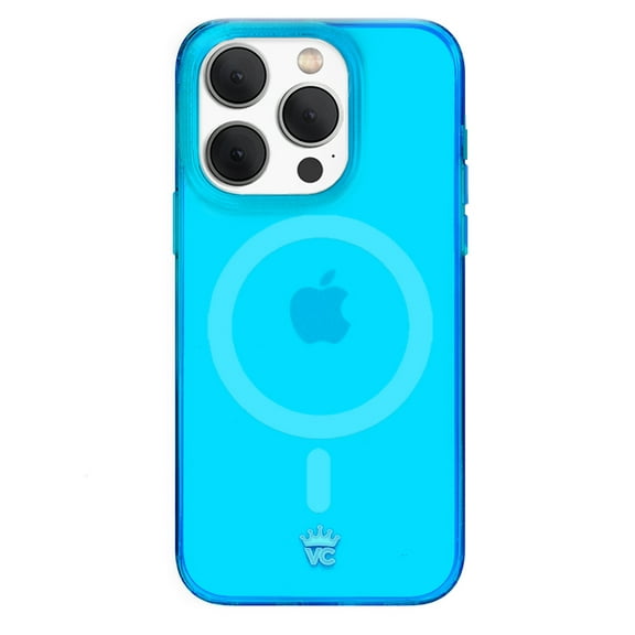 VELVET CAVIAR Neon Blue iPhone 15 Pro Case - Compatible with MagSafe - Clear Protective Phone Cases